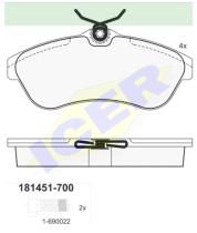 Icer Brakes 181451700 - PASTILLA DE FRENO