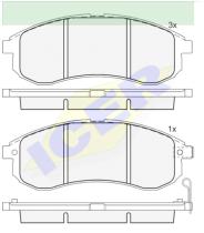 Icer Brakes 181507000 - PASTILLAS FRENO MOTO ICER