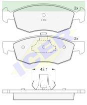 Icer Brakes 181508000 - PASTILLAS FRENO MOTO ICER