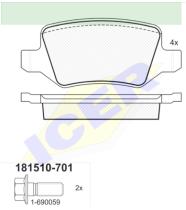 Icer Brakes 181510701 - PASTILLA DE FRENO