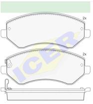 Icer Brakes 181512000 - PASTILLAS FRENO MOTO ICER