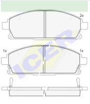 Icer Brakes 181521000 - JGO.PASTILLAS,FURGONETA/TURISMO