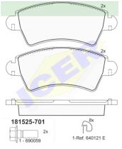 Icer Brakes 181525701 - PASTILLA DE FRENO *OBMERB