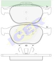 Icer Brakes 181537 - JGO.PASTILLAS,FURGONETA/TURISMO