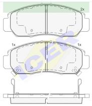 Icer Brakes 181543000 - PASTILLAS FRENO MOTO ICER