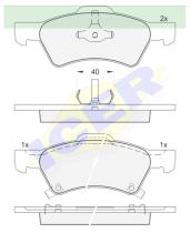 Icer Brakes 181544000 - PASTILLAS FRENO MOTO ICER