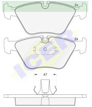 Icer Brakes 181550000 - PASTILLAS FRENO BMW/ROVER