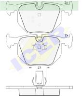 Icer Brakes 181552000 - PASTILLAS FRENO MOTO ICER