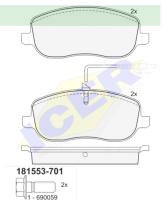 Icer Brakes 181553701 - PASTILLA DE FRENO