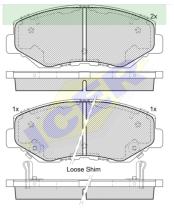 Icer Brakes 181558000 - JGO.PASTILLAS,FURGONETA/TURISMO