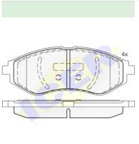 Icer Brakes 181566 - JGO.PASTILLAS,FURGONETA/TURISMO