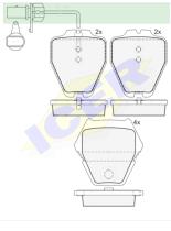 Icer Brakes 181571000 - JGO.PASTILLAS,FURGONETA/TURISMO