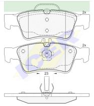 Icer Brakes 181576 - JGO.PASTILLAS,FURGONETA/TURISMO