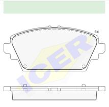 Icer Brakes 181581000 - JGO.PASTILLAS,TURISMO  *OBMERB