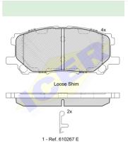 Icer Brakes 181584000 - JGO.PASTILLAS,FURGONETA/TURISMO