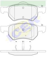 Icer Brakes 181586000 - JGO.PASTILLAS,FURGONETA/TURISMO