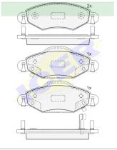 Icer Brakes 181587000 - JGO.PASTILLAS,FURGONETA/TURISMO