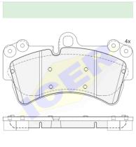 Icer Brakes 181595000 - JGO.PASTILLAS FRENO DEL Q7 TOUAREG