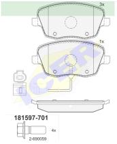 Icer Brakes 181597701 - JGO.PASTILLAS,FURGONETA/TURISMO