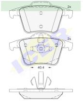 Icer Brakes 181612000 - JGO.PASTILLAS,FURGONETA/TURISMO