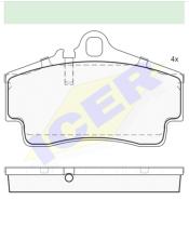 Icer Brakes 181619000 - JGO.PASTILLAS,FURGONETA/TURISMO