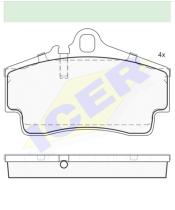 Icer Brakes 181619000 - JGO.PASTILLAS,FURGONETA/TURISMO