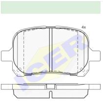 Icer Brakes 181632000 - JGO.PASTILLAS,FURGONETA/TURISMO