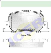 Icer Brakes 181633000 - JGO.PASTILLAS,FURGONETA/TURISMO