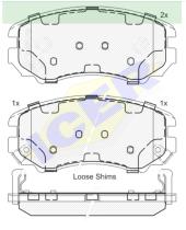 Icer Brakes 181644 - JGO.PASTILLAS,FURGONETA/TURISMO