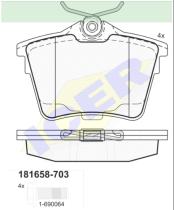 Icer Brakes 181658703 - JGO.PASTILLAS,FURGONETA/TURISMO