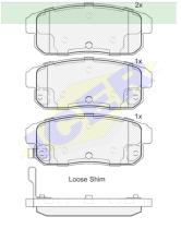 Icer Brakes 181668000 - JGO.PASTILLAS,FURGONETA/TURISMO