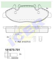 Icer Brakes 181675701 - JGO.PASTILLAS,FURGONETA/TURISMO