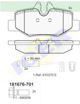 Icer Brakes 181676701 - JGO.PASTILLAS,FURGONETA/TURISMO