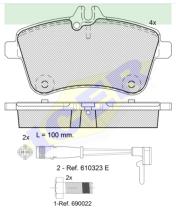 Icer Brakes 181677700 - JGO.PASTILLAS,FURGONETA/TURISMO