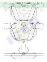 Icer Brakes 181685000 - JGO.PASTILLAS,FURGONETA/TURISMO