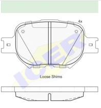 Icer Brakes 181704000 - JGO.PASTILLAS,FURGONETA/TURISMO