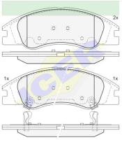 Icer Brakes 181708000 - JGO.PASTILLAS,FURGONETA/TURISMO