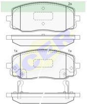 Icer Brakes 181709000 - JGO.PASTILLAS,FURGONETA/TURISMO