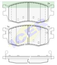 Icer Brakes 181711000 - JGO.PASTILLAS,FURGONETA/TURISMO