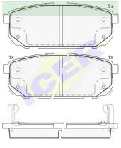 Icer Brakes 181720000 - JGO.PASTILLAS,FURGONETA/TURISMO *OBMERB