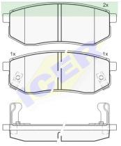 Icer Brakes 181721000 - JGO.PASTILLAS,FURGONETA/TURISMO *OBMERB