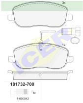 Icer Brakes 181732700 - JGO.PASTILLAS,FURGONETA/TURISMO