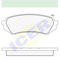 Icer Brakes 181734000 - JGO.PASTILLAS,FURGONETA/TURISMO