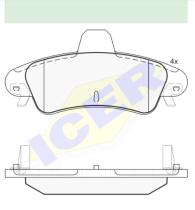 Icer Brakes 181735204 - JGO.PASTILLAS,FURGONETA/TURISMO