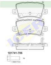 Icer Brakes 181741706 - JGO.PASTILLAS,FURGONETA/TURISMO