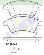 Icer Brakes 181758700 - JGO.PASTILLAS,FURGONETA/TURISMO