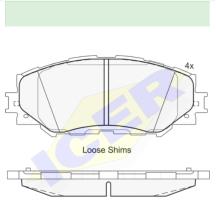 Icer Brakes 181760000 - JGO.PASTILLAS DEL.TOYOTA