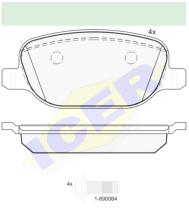 Icer Brakes 181780000 - JGO.PASTILLAS