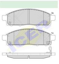 Icer Brakes 181784000 - JGO.PASTILLAS DEL.MITSUBISHI L200