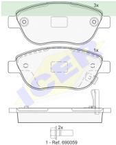 Icer Brakes 181809000 - JGO.PASTILLAS